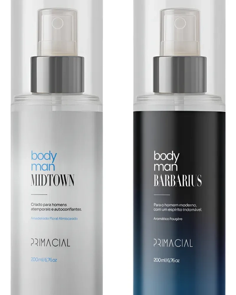 Body Splash Masculino Barbarius E Midtown 200ml